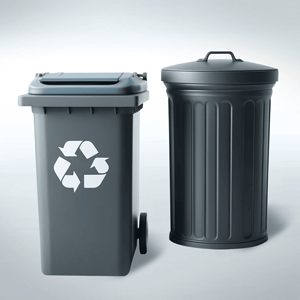 Trash Cans & Recycling Bins